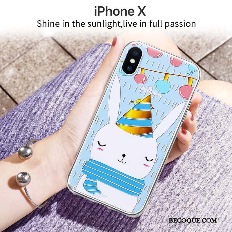 iPhone X Charmant Coque De Téléphone Incassable Tout Compris Fluide Doux Silicone