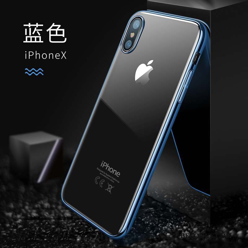 iPhone X Coque Incassable Transparent Très Mince Étui Tendance Nouveau