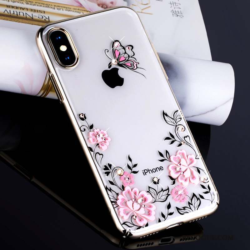 iPhone X Coque Luxe Strass Nouveau Étui Marque De Tendance Tout Compris