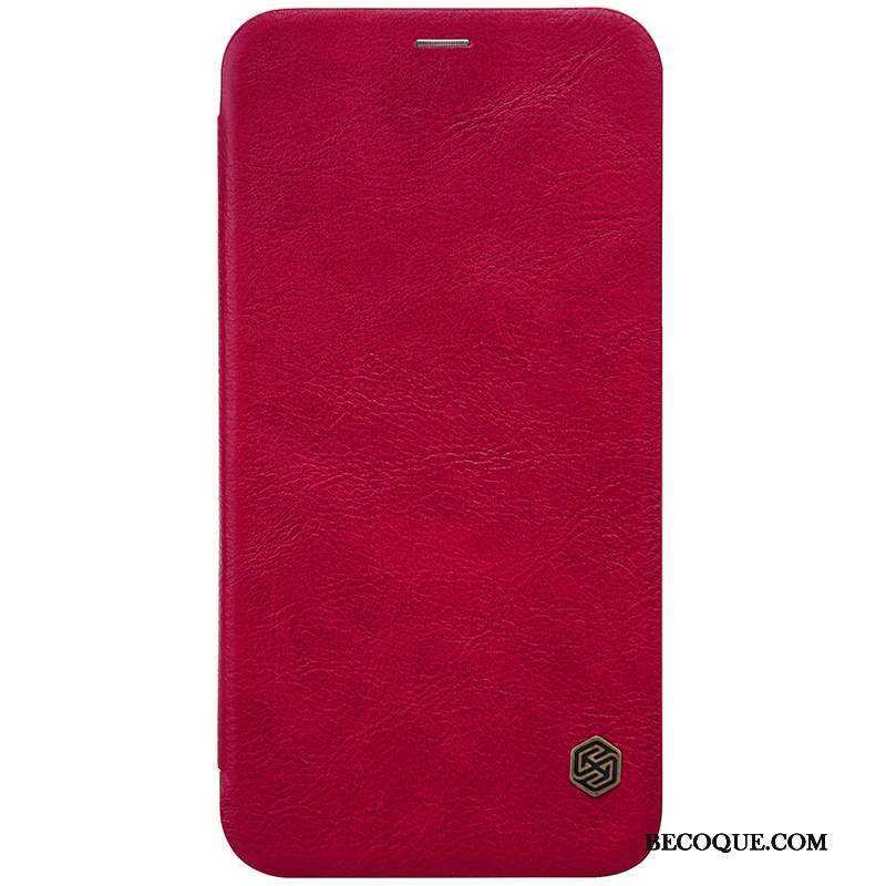 iPhone X Or Coque Étui Étui En Cuir De Téléphone Protection