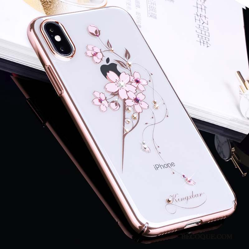 iPhone X Or Luxe Coque De Téléphone Or Rose Tout Compris Étui