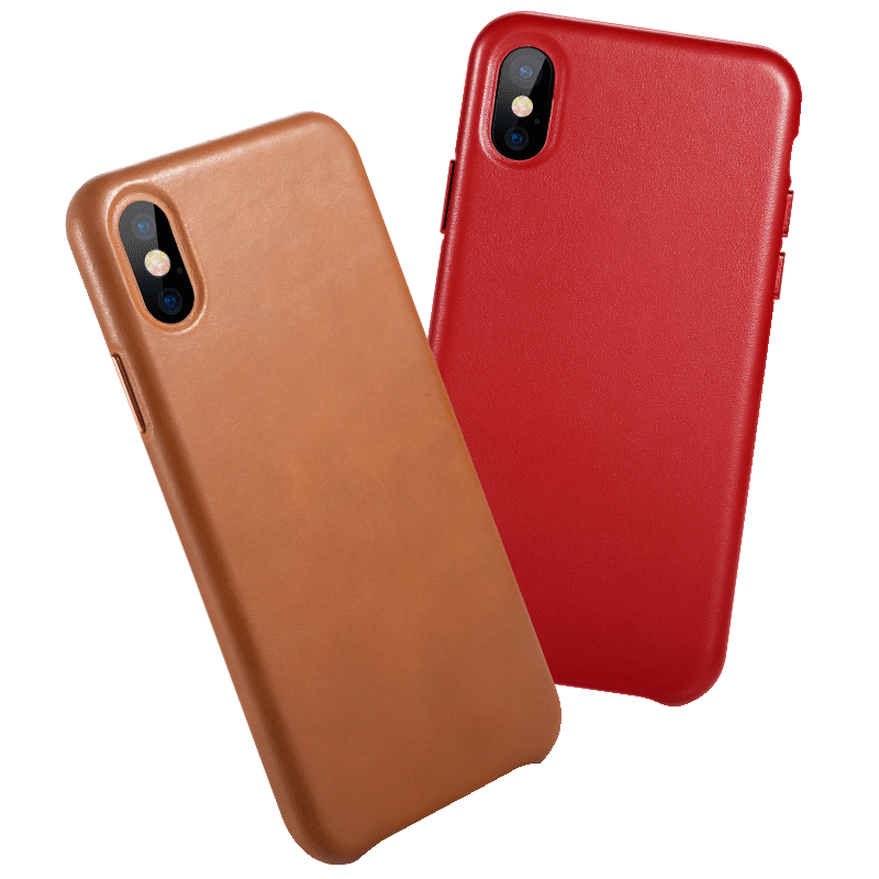 iPhone X Rouge Coque Protection De Téléphone Manuel Étui En Cuir