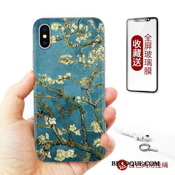 iPhone X Silicone Art Nouveau Étui Tout Compris Coque De Téléphone