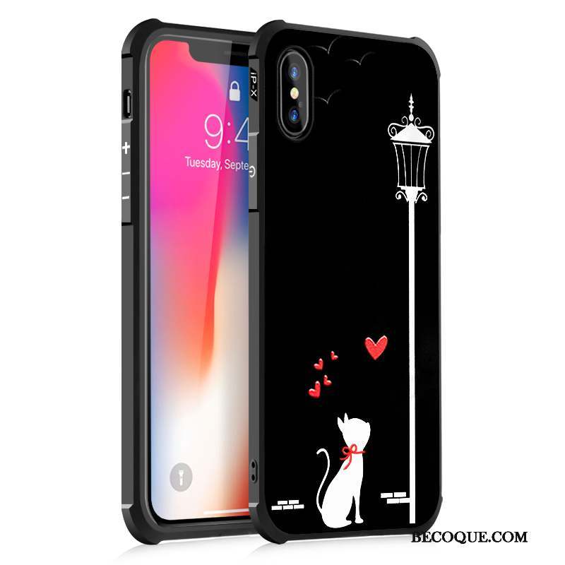 iPhone X Étui Incassable Protection Fluide Doux Silicone Coque