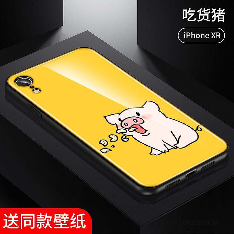 iPhone Xr Coque Charmant Personnalité Tout Compris Protection Fluide Doux Amoureux