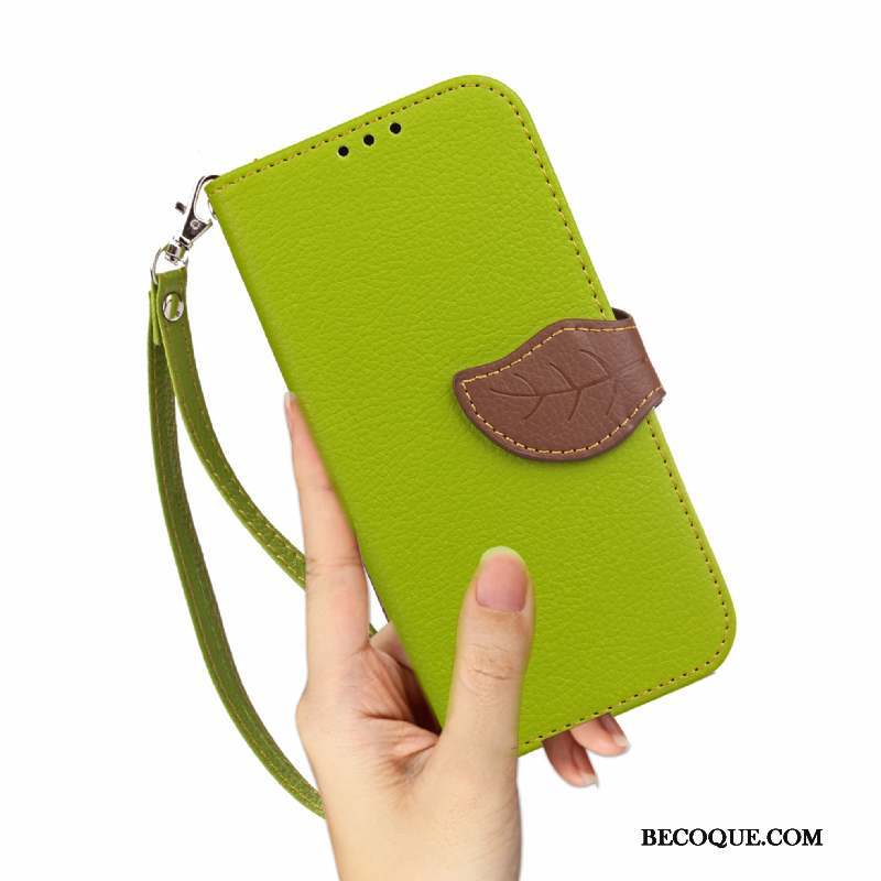 iPhone Xr Coque Vert Incassable Nouveau Clamshell Fluide Doux Étui En Cuir