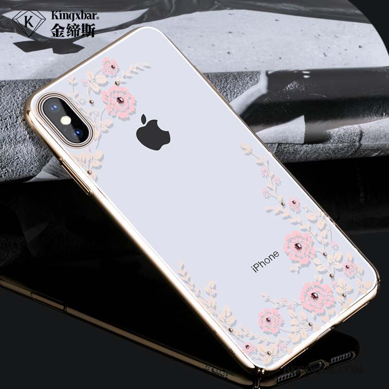 iPhone Xs Coque Étui Marque De Tendance Incassable Transparent Personnalité Tout Compris