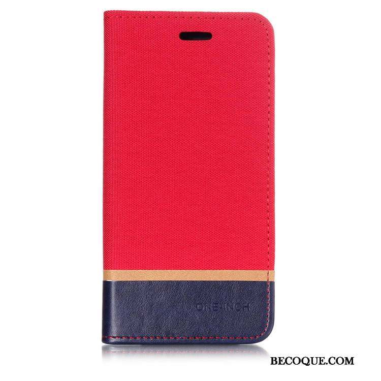 iPhone Xs Couture Couleurs Protection Étui En Cuir Rouge Coque De Téléphone Incassable