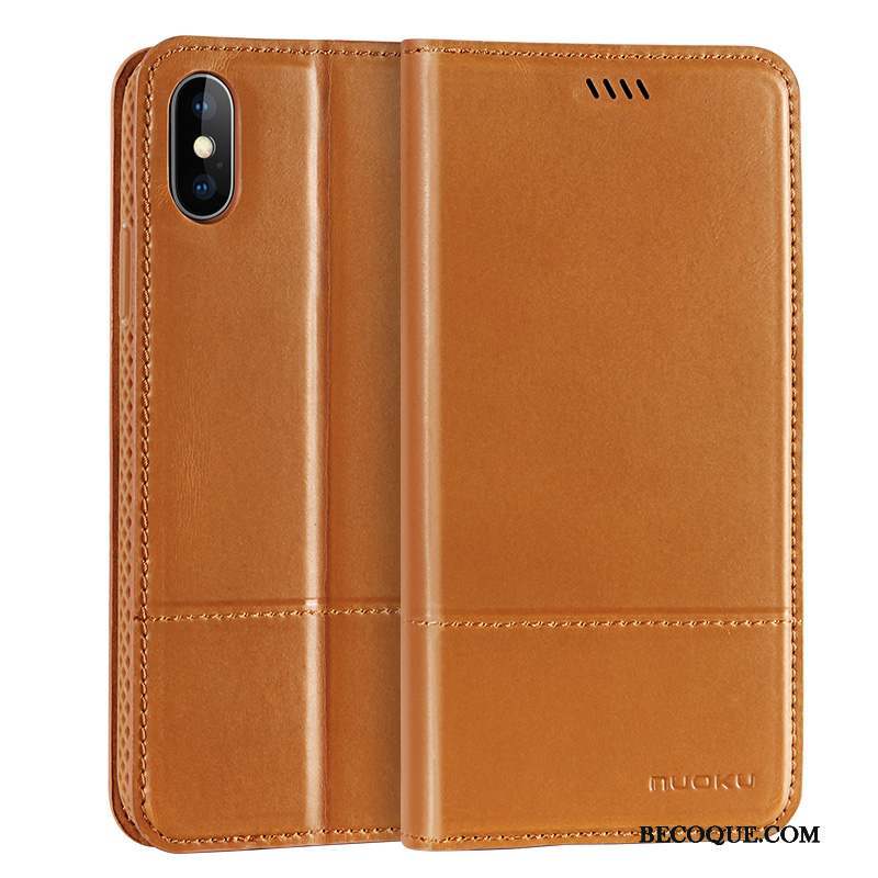 iPhone Xs Max Coque Housse Business Simple Étui Protection Nouveau