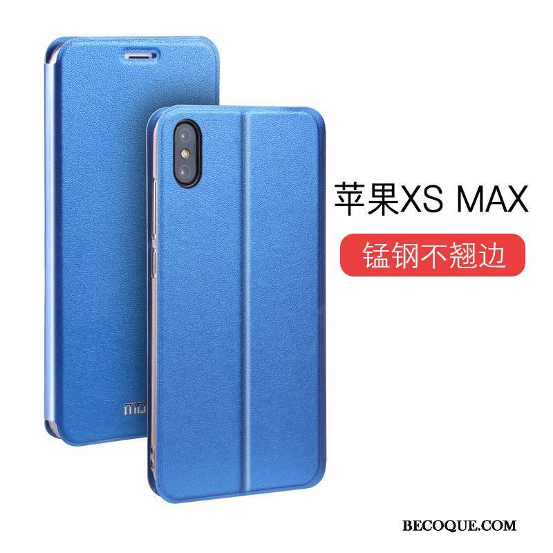 iPhone Xs Max Coque Nouveau Étui En Cuir Protection Personnalité Tout Compris Silicone