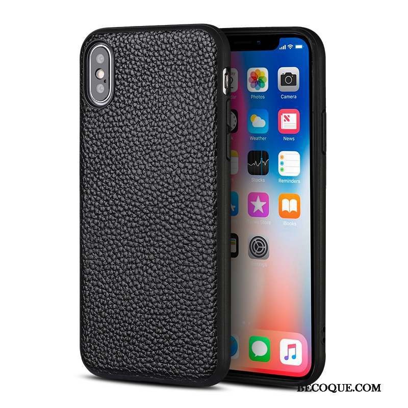 iPhone Xs Max Coque Tout Compris Luxe Nouveau Étui Qualité Étui En Cuir