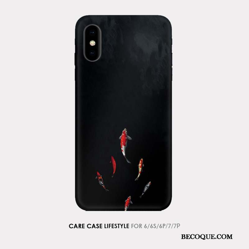 iPhone Xs Noir Tout Compris Coque De Téléphone Art Créatif Désign